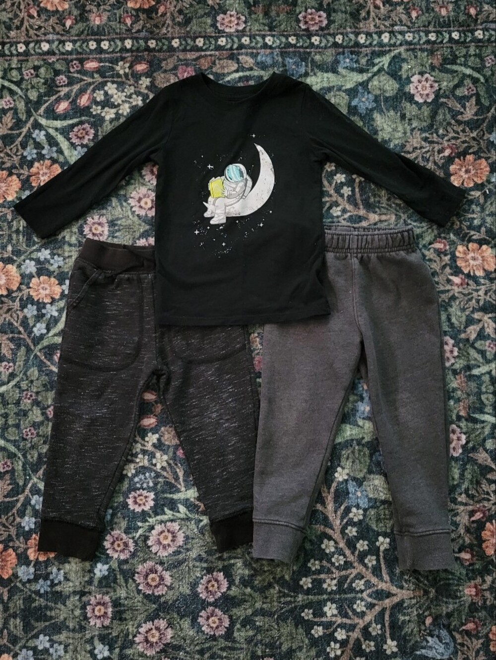 Cat & Jack Black Fleece-Lined Sweatshirt